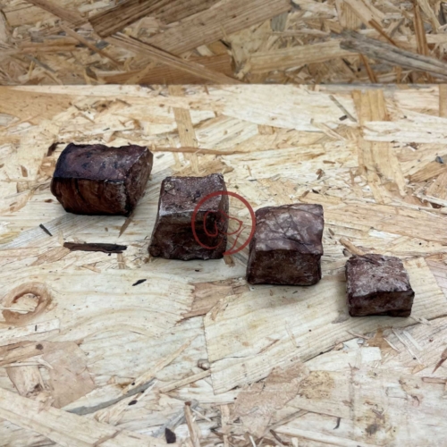 Paardenlong blokjes rij