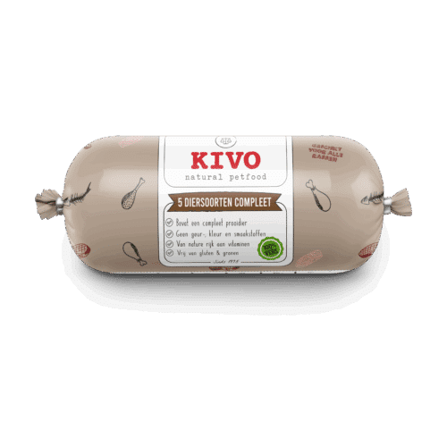 5 Diersoorten compleet 1000gr