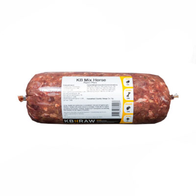KB raw paardmix, vers vlees voor honden uit de vriezer