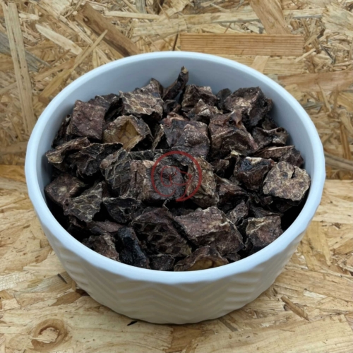 Runderlongblokjes in schaal