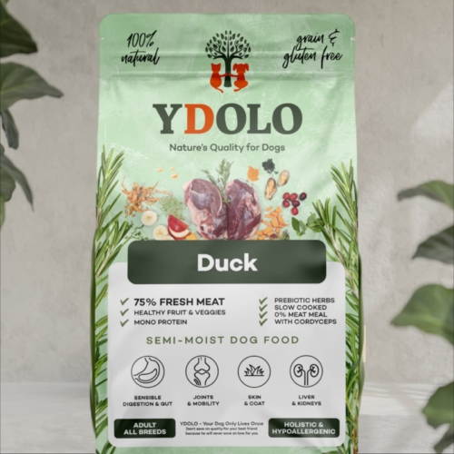 Ydolo healthy & pure duck natuurlijke achtergrond