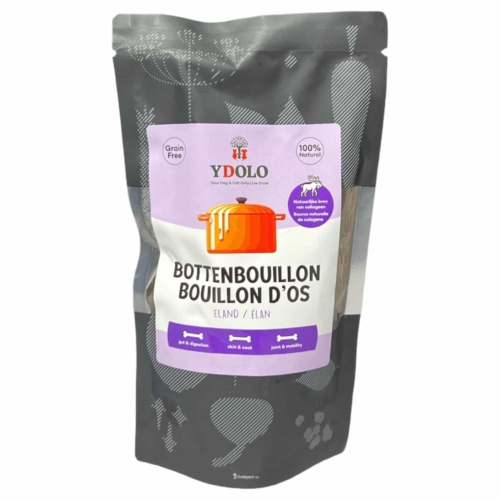 Ydolo healthy & pure bottenbouillon eland witte achtergrond