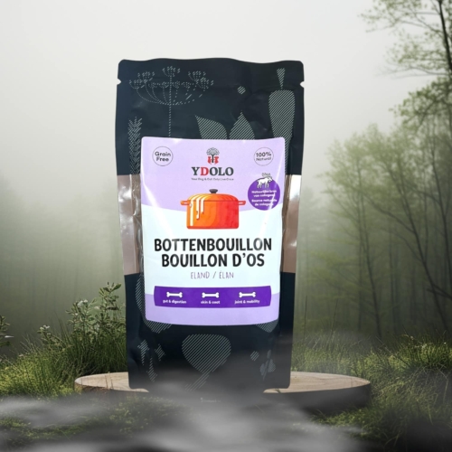 Ydolo healthy & pure bottenbouillon eland natuurlijke achtergrond