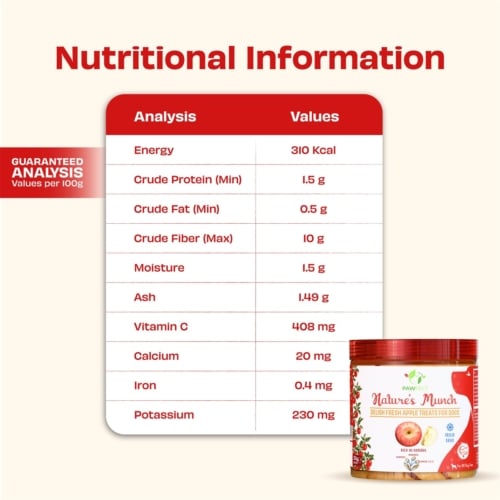 Pawfect natures munch dog treats apple 2