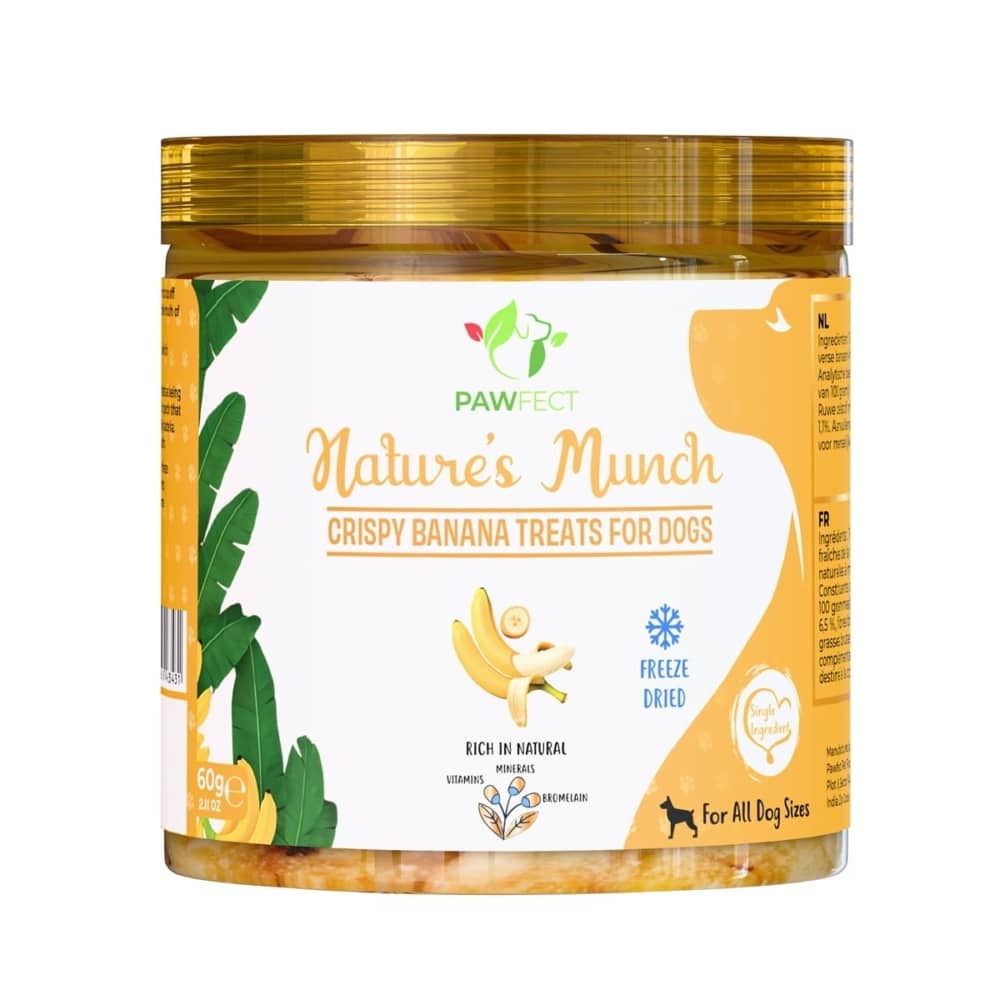 Pawfect natures munch dog treats banana