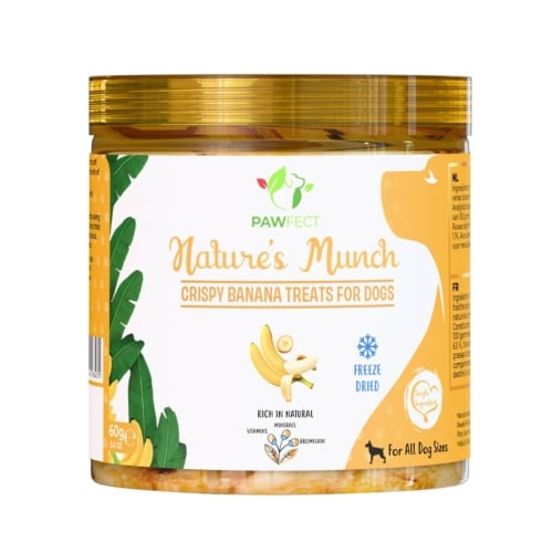 Pawfect natures munch dog treats banana