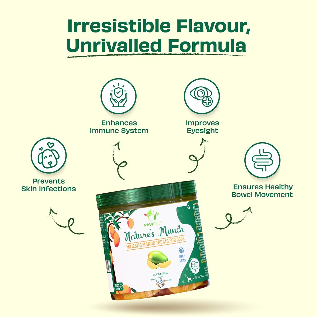 Pawfect natures munch dog treats mango 1