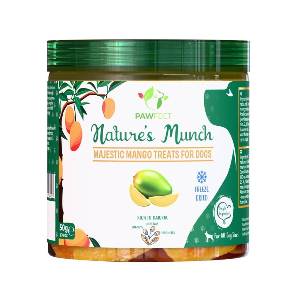 Pawfect natures munch dog treats mango