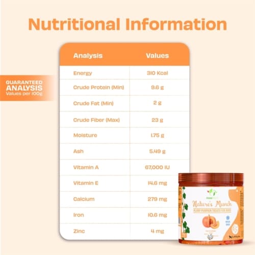 Pawfect natures munch dog treats pompoen 2