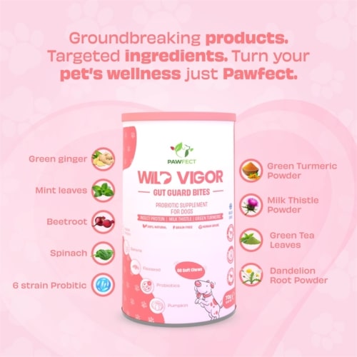 Pawfect Wild Vigor Gut Guard Bites promo