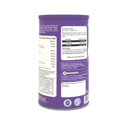 Pawfect wild vigor zen calm bites achterkant