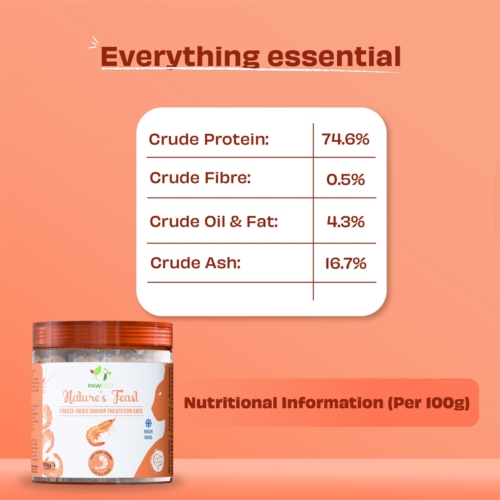 Pawfect cat freeze dried shrimps 4