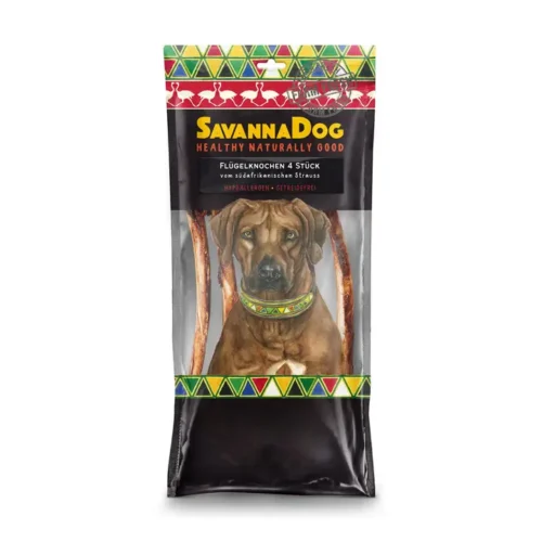 Savannadog struisvogel vleugelbeenderen