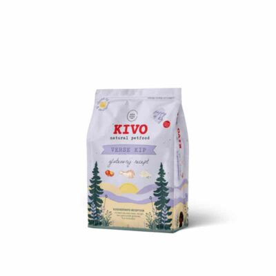 Kivo Verse Kip Puppy glutenvrij hondenvoer – graanvrij droogvoer met verse kip en rijst voor pups