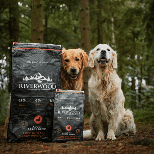 Riverwood Adult Large Breed Eend & Kalkoen – graanvrij droogvoer voor grote volwassen honden