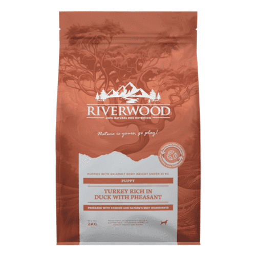Riverwood Puppy Turkey & Duck - graanvrij puppyvoer met kalkoen en eend voor een gezonde start