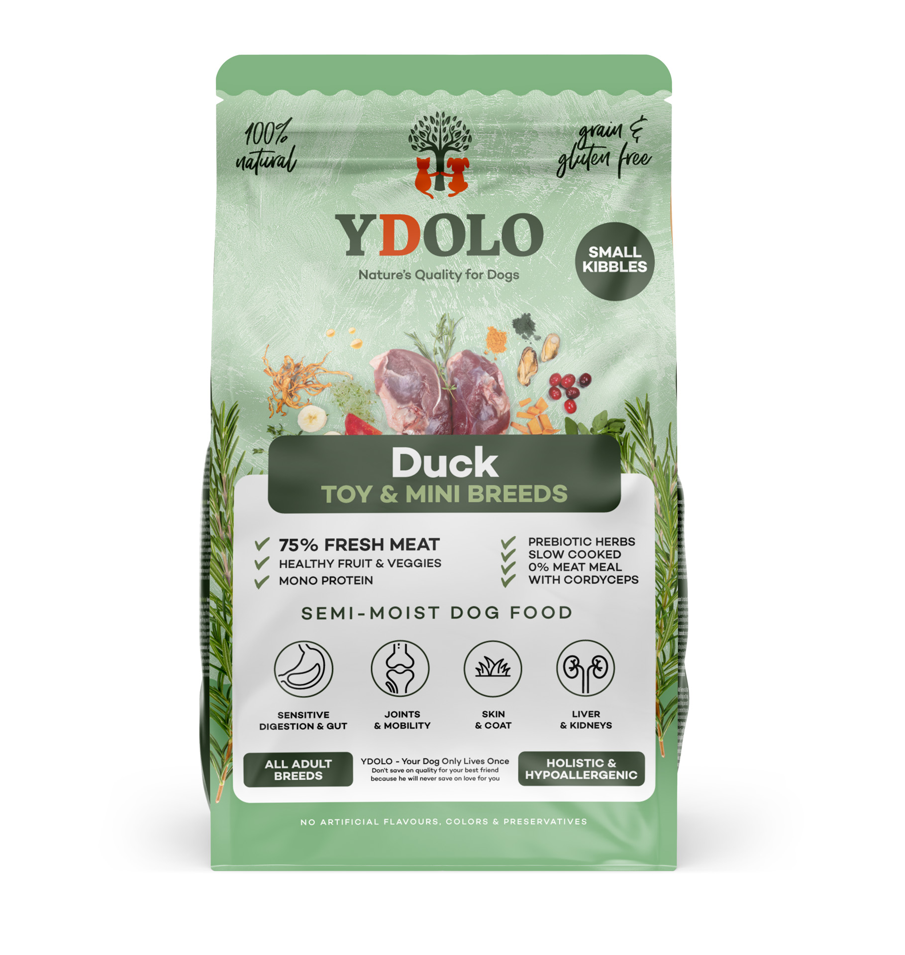 Ydolo healthy & pure duck mini 700 gram