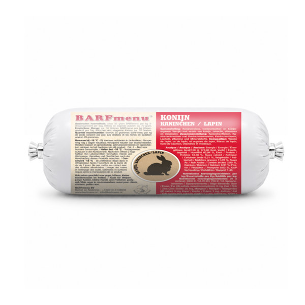Barfmenu kat konijn