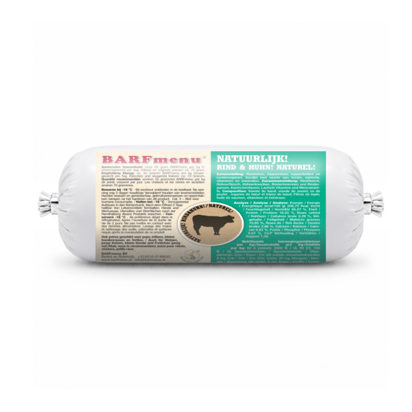 Barfmenu kat natuurlijk